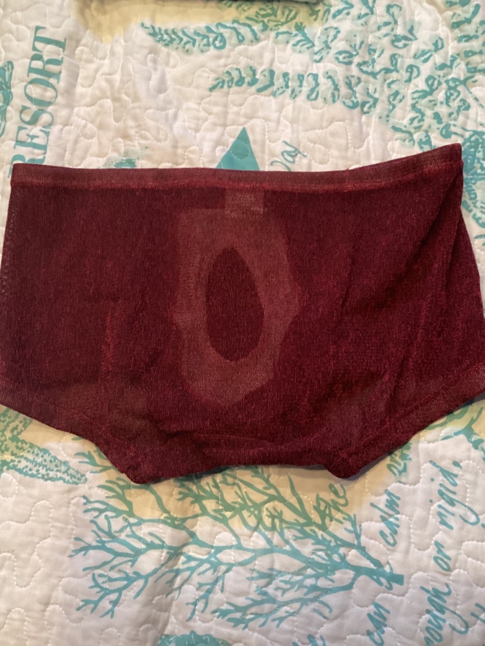 Red mesh trunks, medium - Picture 3 of 7